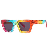 (6 PACK) Wholesale Sunglasses Openwork Square 2022 M221903 - Bulk Sunglasses Wholesale